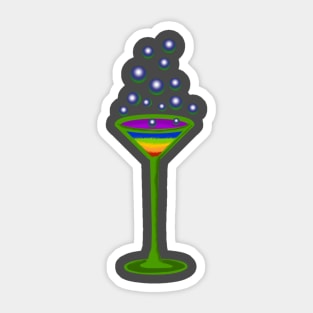 rainbow cocktail Sticker